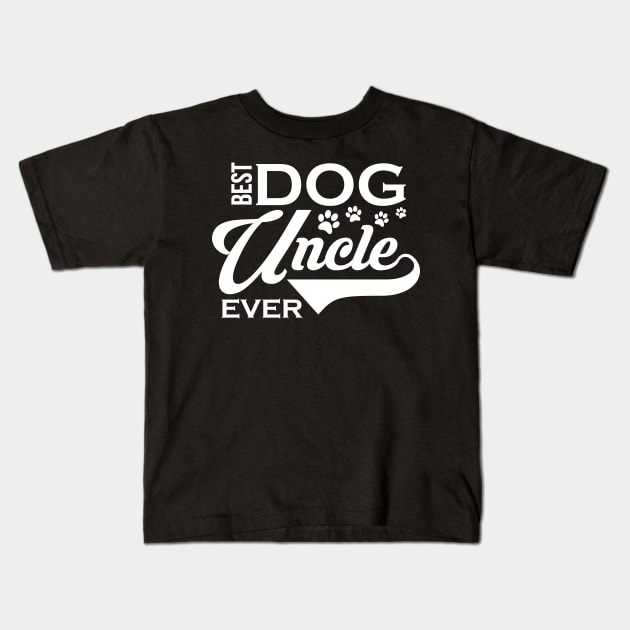 Cute & Funny Best Dog Uncle Ever Dogsitter Kids T-Shirt by theperfectpresents